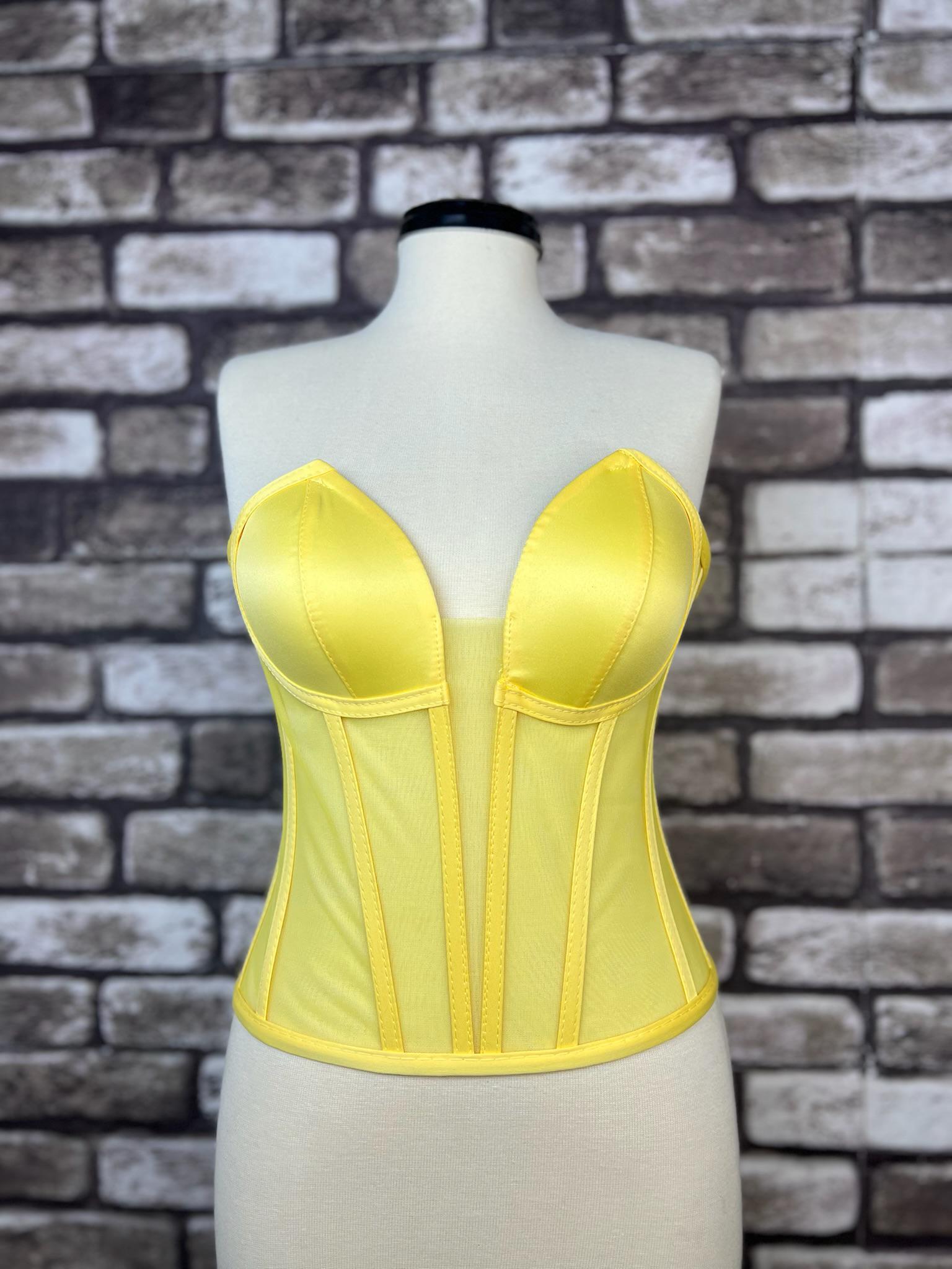 Transparent Corset Yellow Wedding Corset Firming Corset Corset Top Pattern Corset Top Bridal Bustier Corset Bustier Vintage Handmade. Etsy Canada