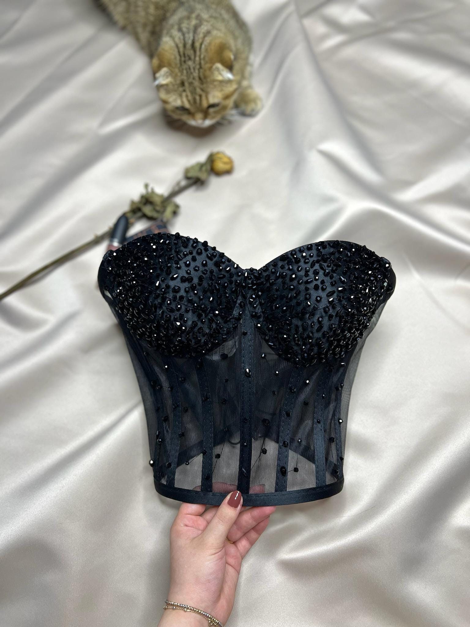 Rhinestone Corset Belt - Etsy
