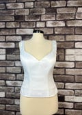 Satin Bridal Corset Top: Elegant Wedding Bustier