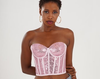 Rose wedding bustier satin – Ans Dotsloevner
