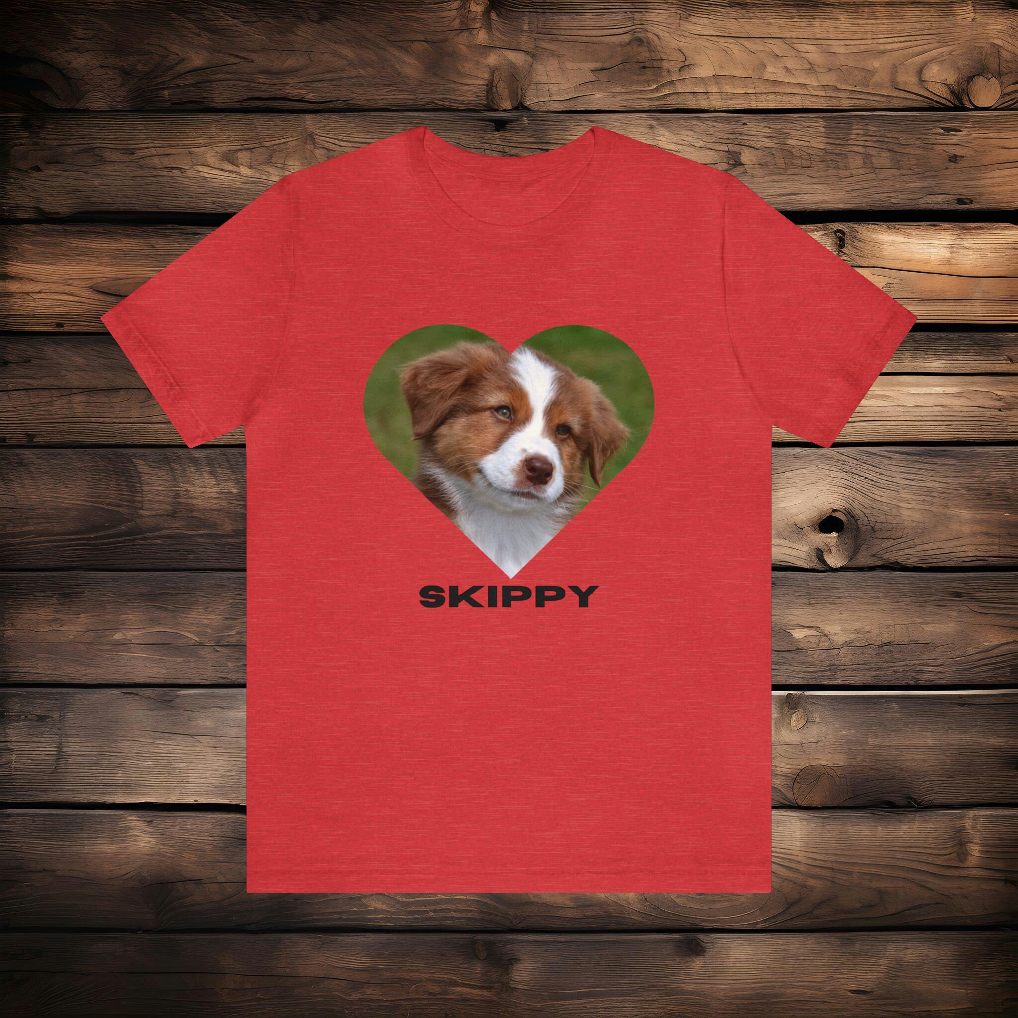 Pet Photo Heart Shirt, Custom Pet Face Shirt, Custom Dog Shirt, Personalized Pet Tshirt, Custom