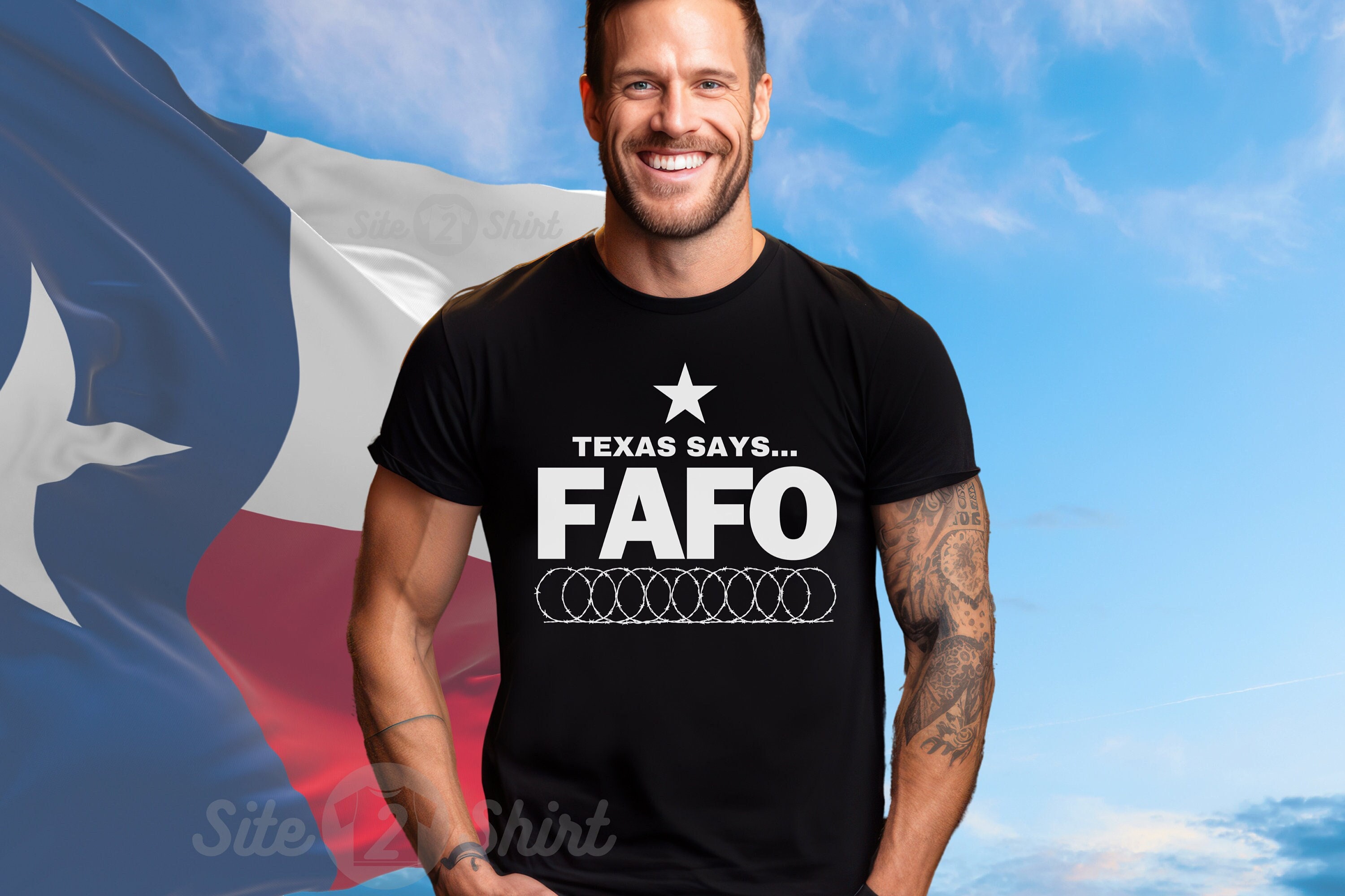 T-shirt Homme Don't Mess With Texas - Motif Balle Et étoile - Tailles S à 4XL - Coton - Neuf