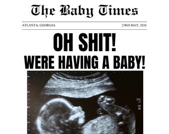 Newspaper Baby Announcement