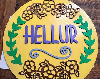 15 Inch Hellur Madea Door Hanger Sign - Etsy