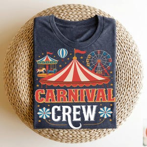Retro Carnival Crew PNG: Circus Tent Clipart (Digital Download)