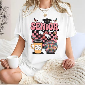 Senior 2026 Graduation PNG: Retro Shirt Design (Digital Download