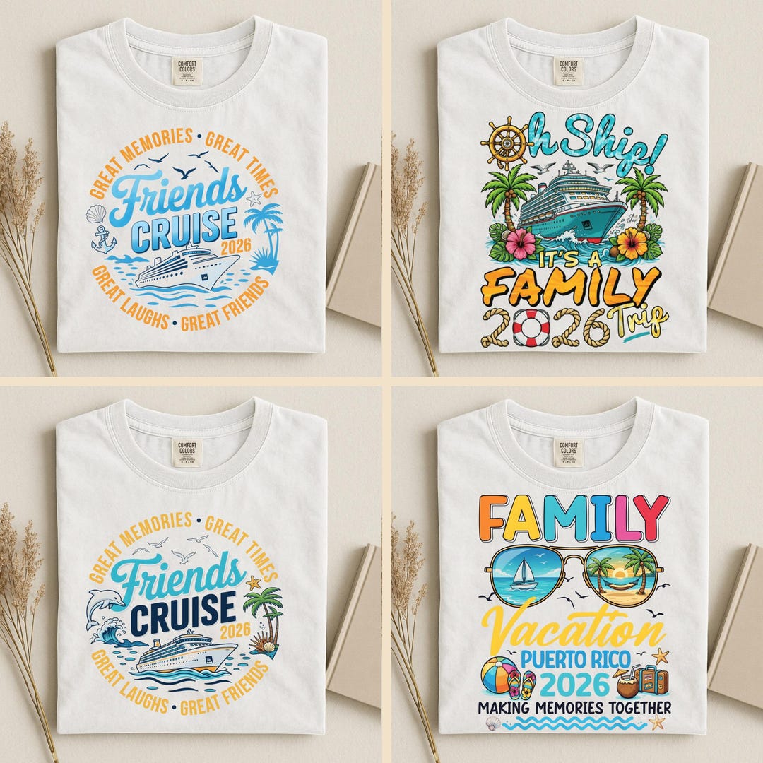 Family Cruise 2026 PNG Bundle, Vacation Trip Shirts (digital Download ...