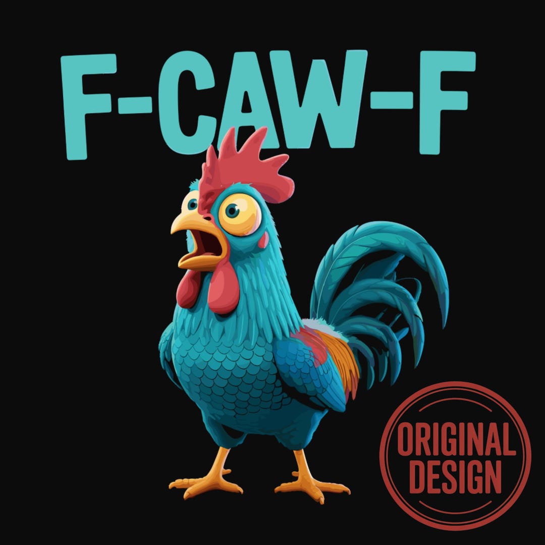 Funny Screaming Chicken Png Rooster Meme Clipart Digital Download Etsy