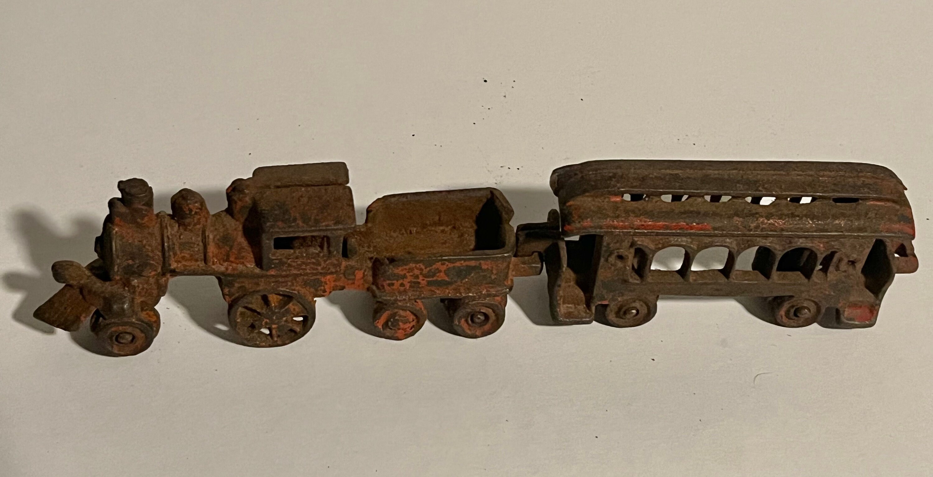 Antique Cast Iron Train Set JM103 and Tender Etsy