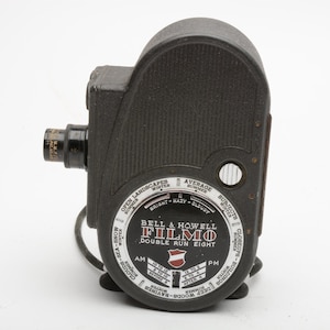 Bell & Howell 134E Filmo Double Run 8 Vintage Movie Camera, Works! Clean