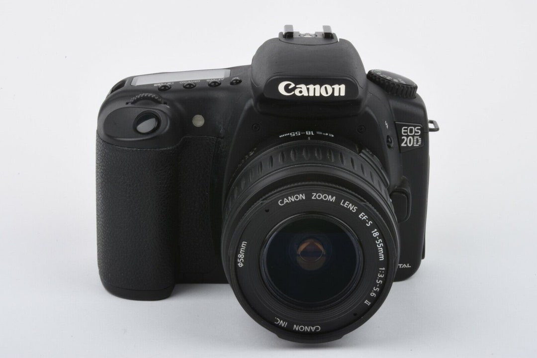 Canon EOS 20D DSLR 8.2MP W/1855mm Zoom, 2batts, Charger, Strap, 8GB CF