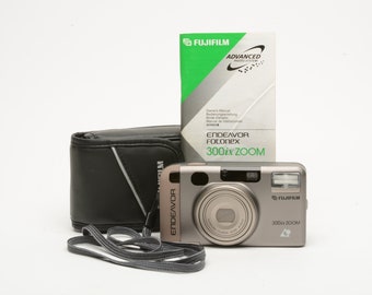 Fuji Fujifilm Endeavor 300ix Zoom Point & Shoot APS Camera, very clean, manual+case