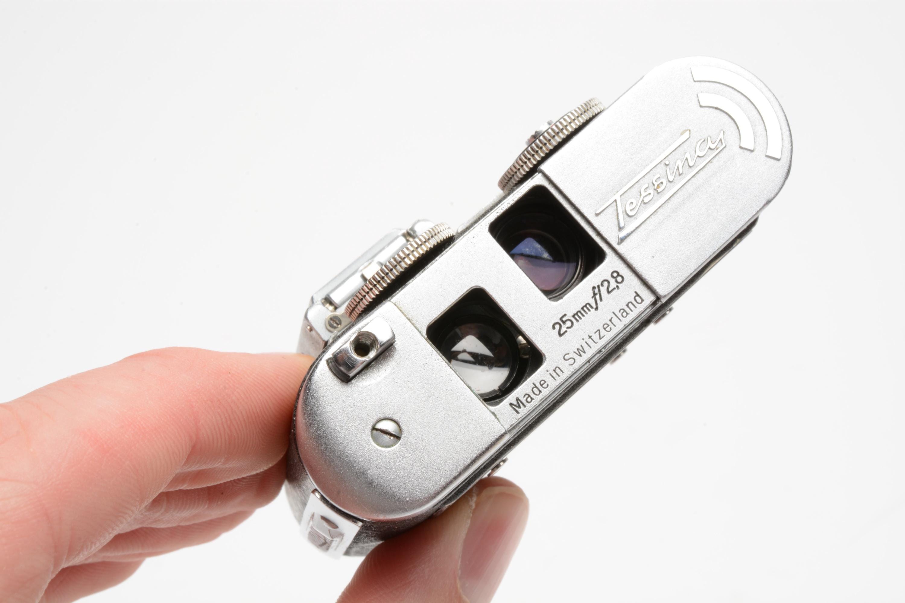 Subminiature Tessina Automatic 35mm Tessina Black Vintage