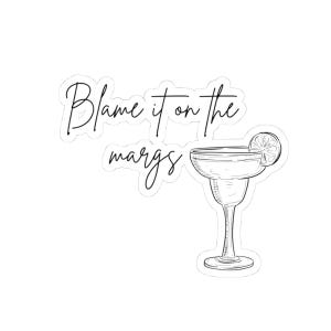 Margarita Vibes Sticker, Funny Drink Decal, Tequila Lover Gift, Cinco de Mayo Decor, Laptop Decal, Water Bottle Sticker