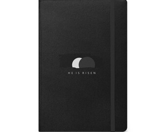 Diario de oración «Él ha resucitado», cuaderno cristiano de tapa dura, regalo de Pascua, diario de estudio bíblico, regalo de confirmación o bautismo, católico ortodoxo