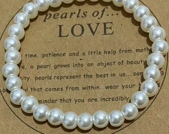 Natural White Pearl Beads Bracelet