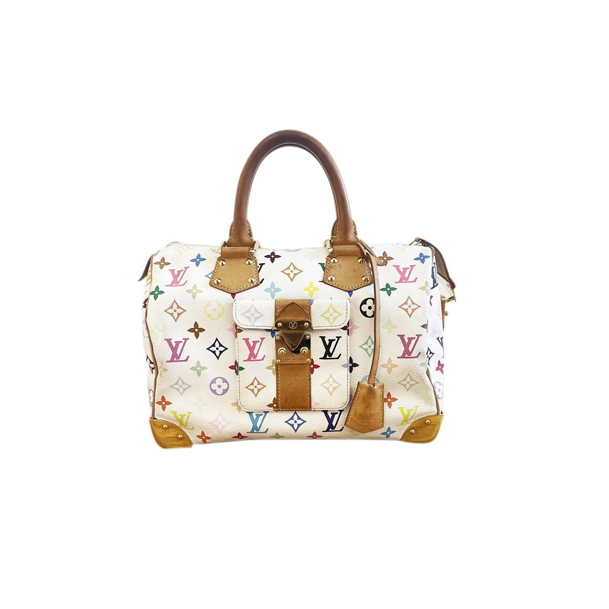Buy Vintage Louis Vuitton White Multicolor Bag Online In India