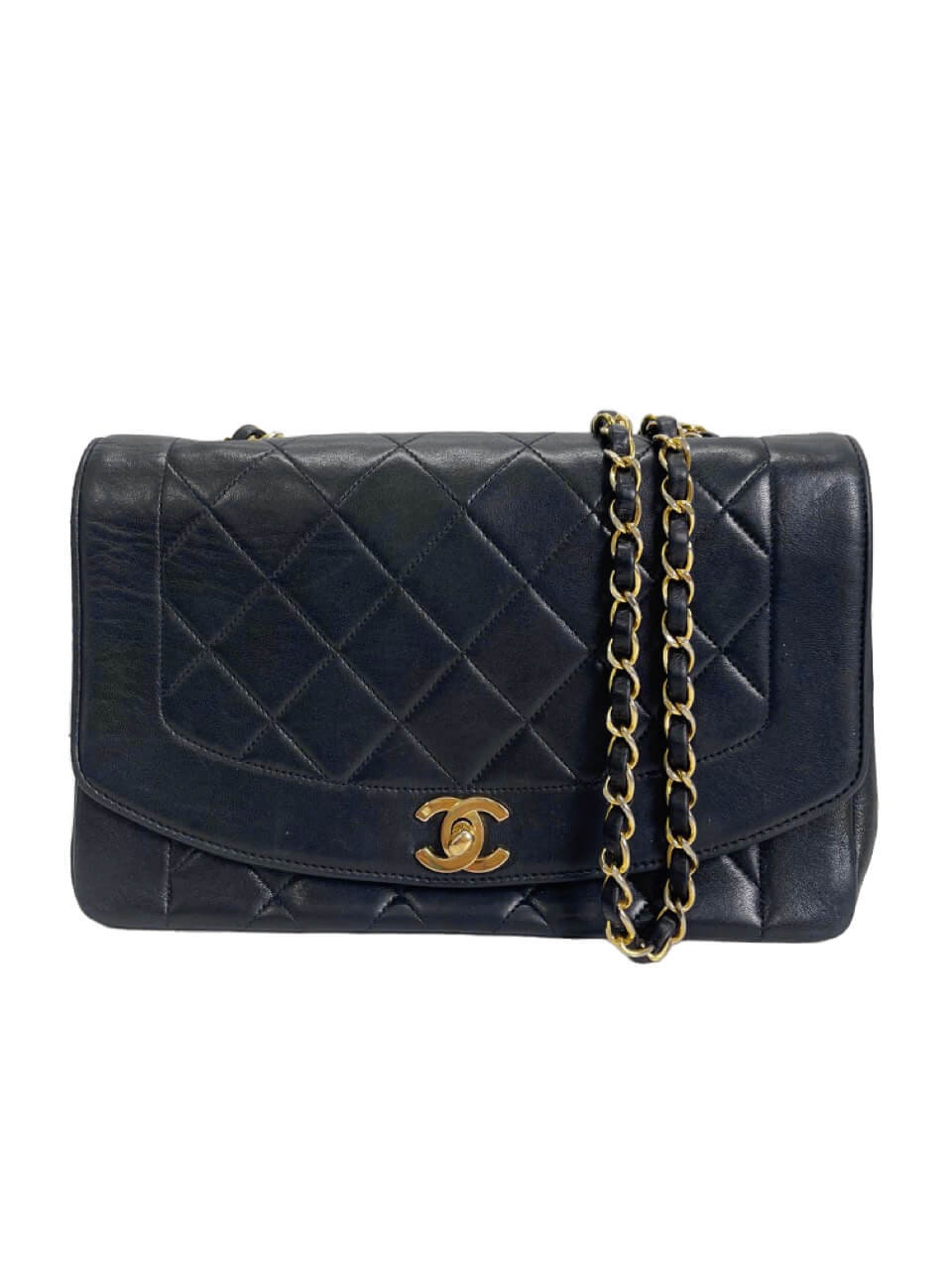 Lot 701: Chanel Diana Quilted Patent Single Flap Bag, Small