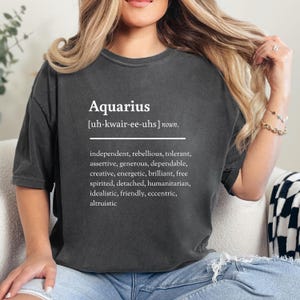 Aquarius Definition PNG 3 colors, Zodiac PNG and sublimation design, Horoscope png, Star sign png, Astrology png, Aquarius shirt, digital