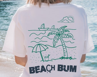 Beach BUM PNG, Summer vibes png, Sublimation png, Beach vibes, beach png, Surfing png, Shirt sublimation, Shirt design, Digital, Beach DTF