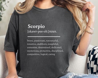 Skorpion Definition PNG 3 Farben, Sternzeichen PNG und Sublimationsdesign, Horoskop PNG, Sternzeichen PNG, Astrologie PNG, Skorpion Shirt, digital, DTF