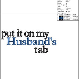 put it on my Husband&#39;s tab Hat design for machine embroidery