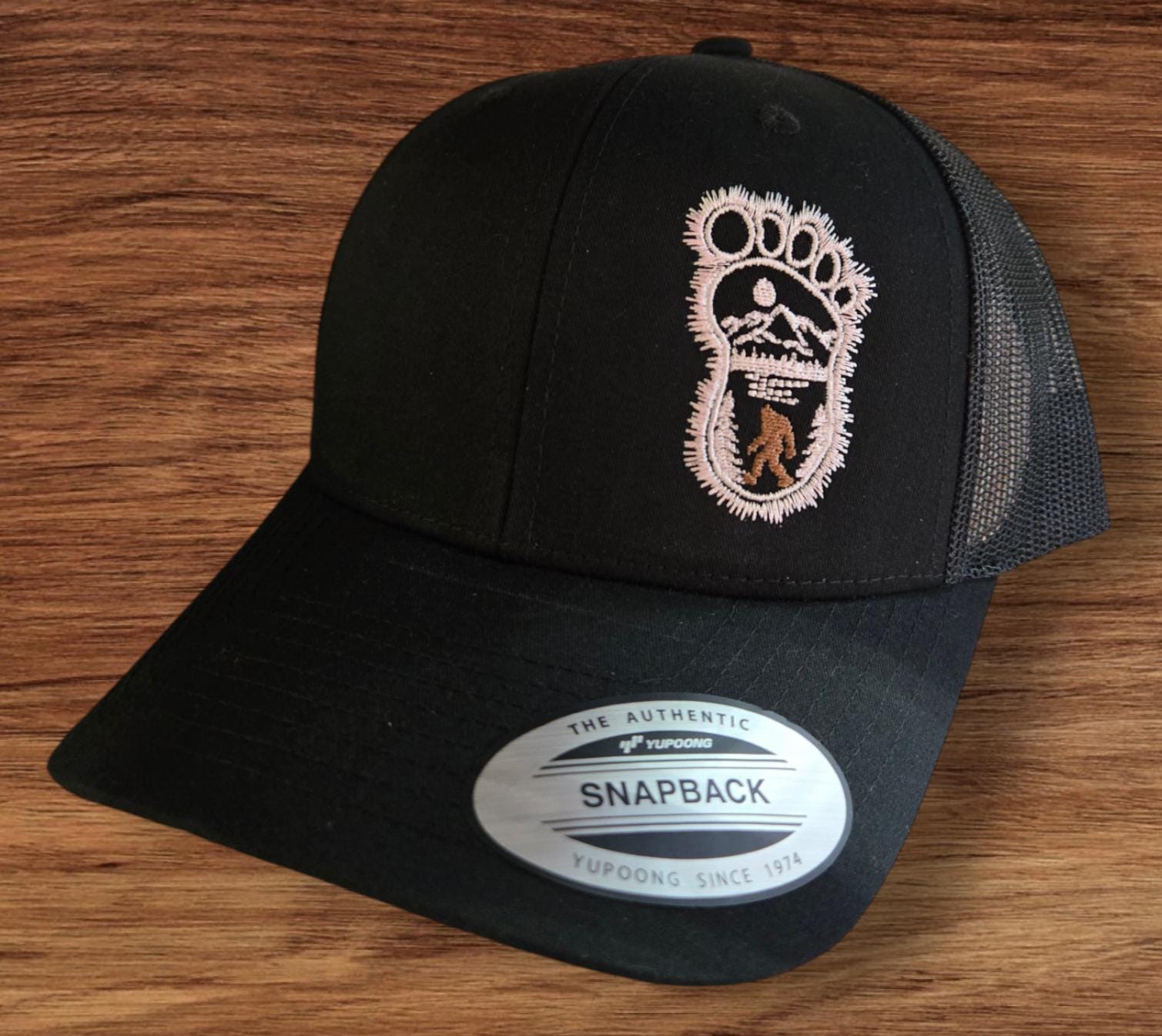 Bigfoot Embroidery Machine Design for Hats - Etsy