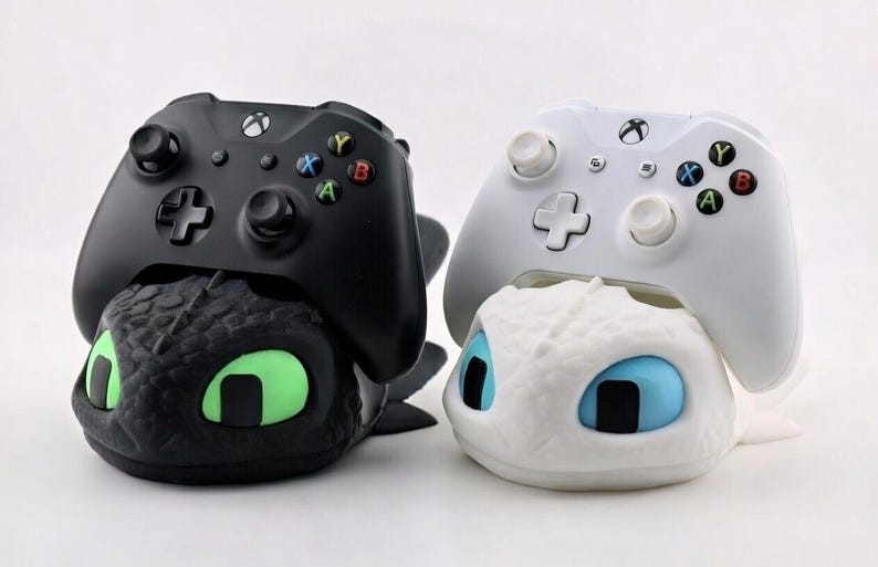 Suporte para Controle Inspirado em Dragão | Suporte Fofo para PS5 e Xbox | Presente para Gamers | Acessório Impresso em 3D | Decoração para Mesa de Jogos imagem 5