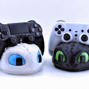 Suporte para Controle Inspirado em Dragão | Suporte Fofo para PS5 e Xbox | Presente para Gamers | Acessório Impresso em 3D | Decoração para Mesa de Jogos