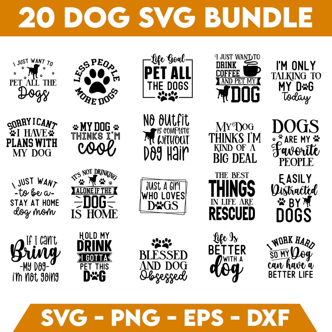 Dog Quotes SVG Bundle Dog Quotes SVG Fur Mom Svg Dog Mom Svg Dog Mama ...