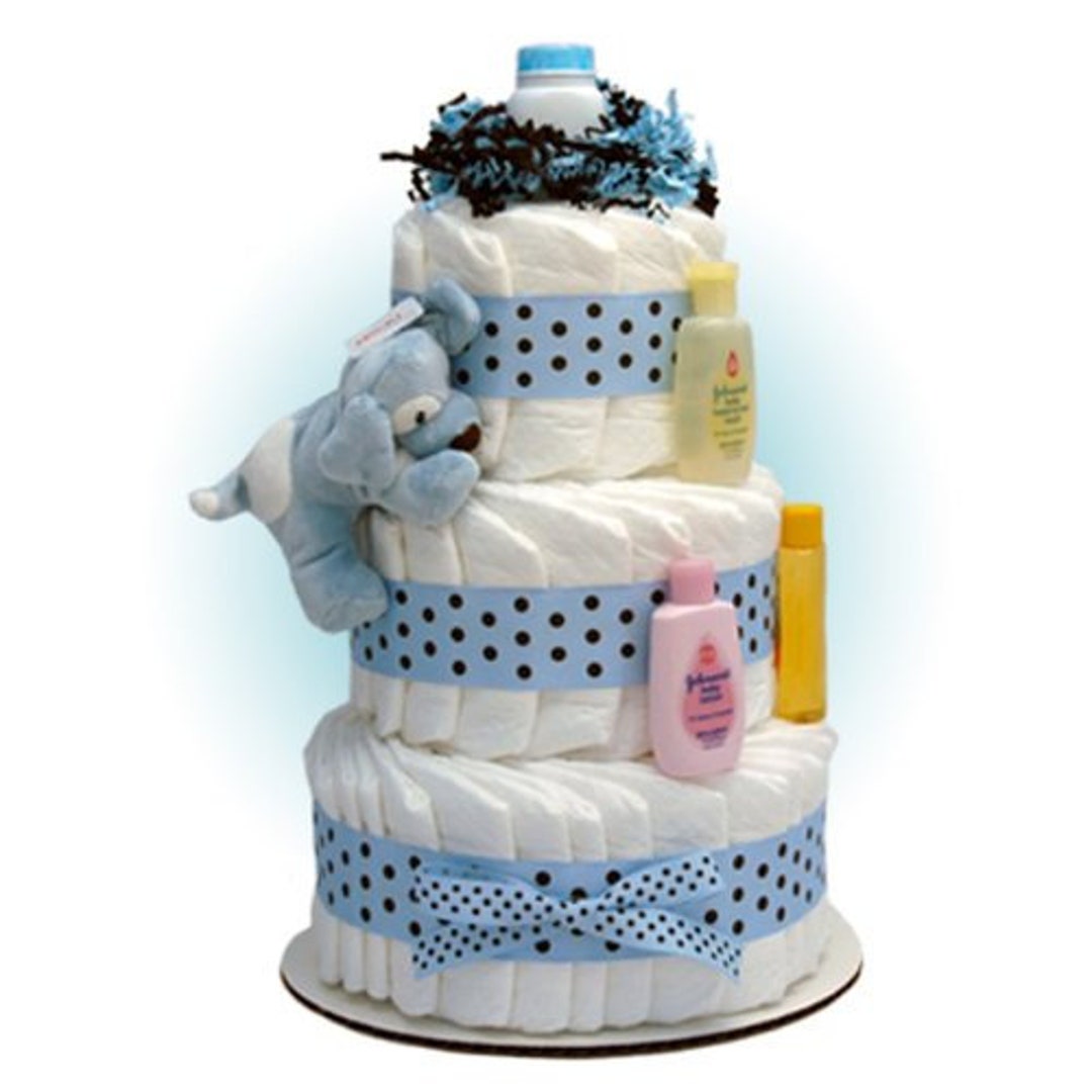 Puppy Diaper Cake Dog Diaper Cake Dog Theme Diaper Cake Etsy