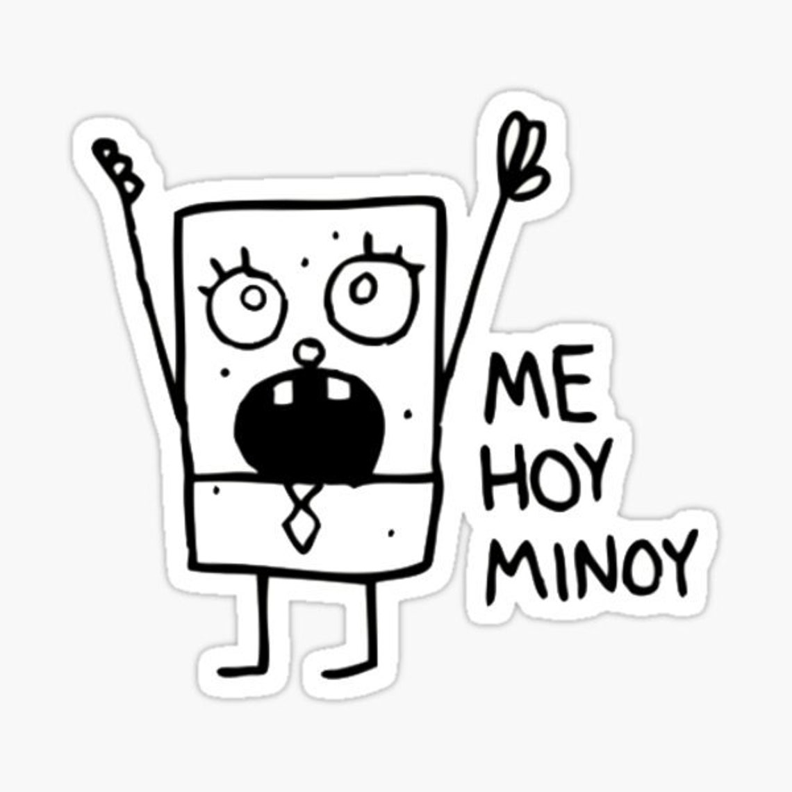 Spongebob Stickers Doodle BOB Etsy