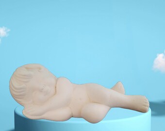 ラテックスモールド 鋳造モールド 寝そべる子モールド