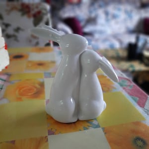 Latex mold Latex casting mold 2 rabbits mold