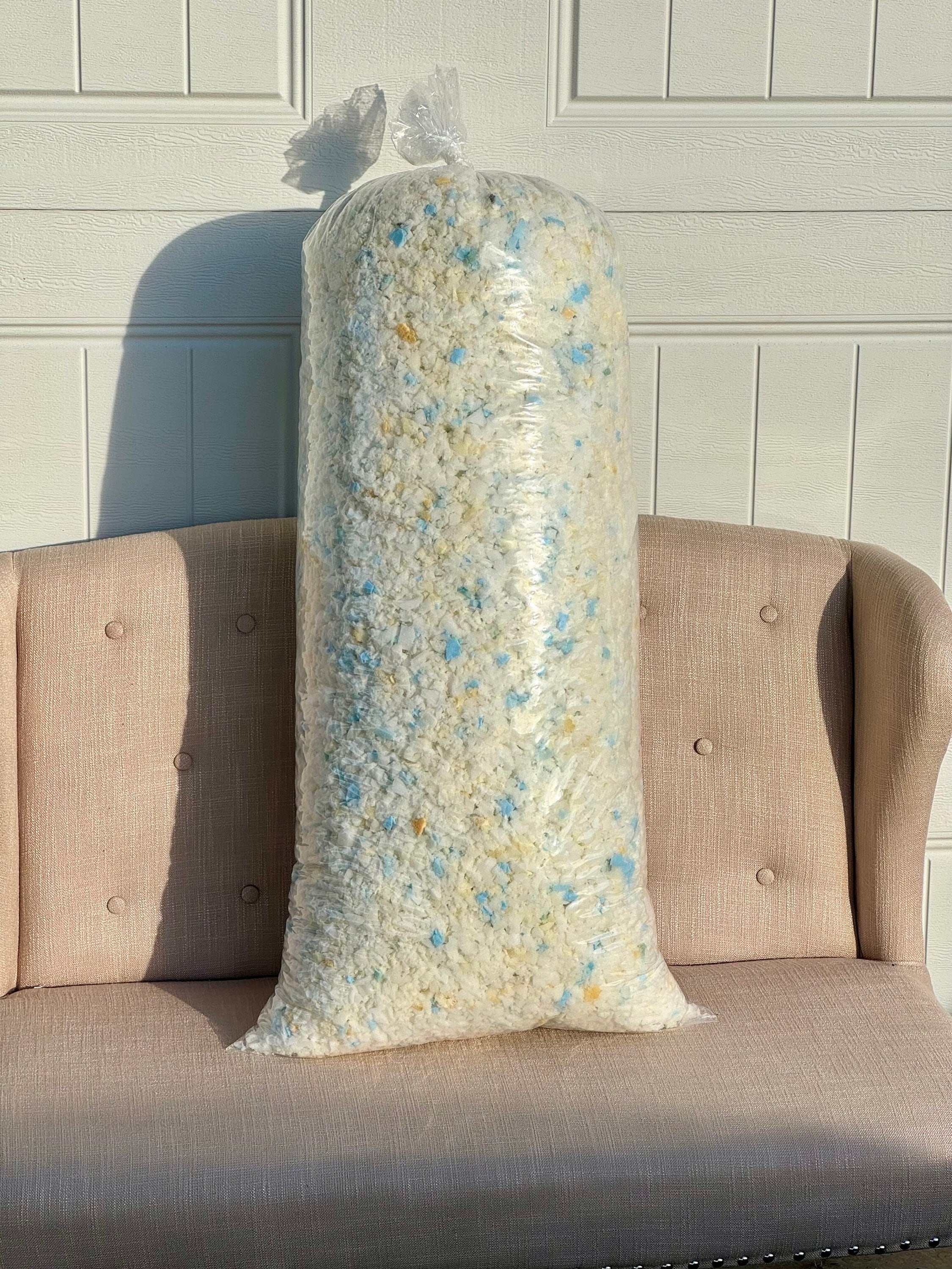 Eurotex Bean Bag Filler Shredded Memory Foam for Pillow Stuffing, Couch  Pillows, Cushions ( lbs 10)