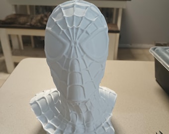 spiderman bust statue
