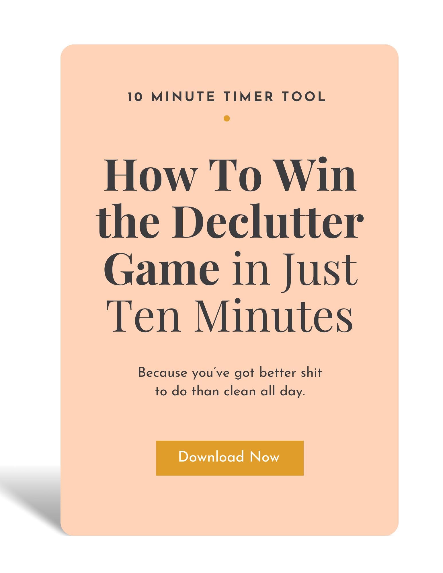 Win the Declutter Game in Just 10 Minutes - Etsy