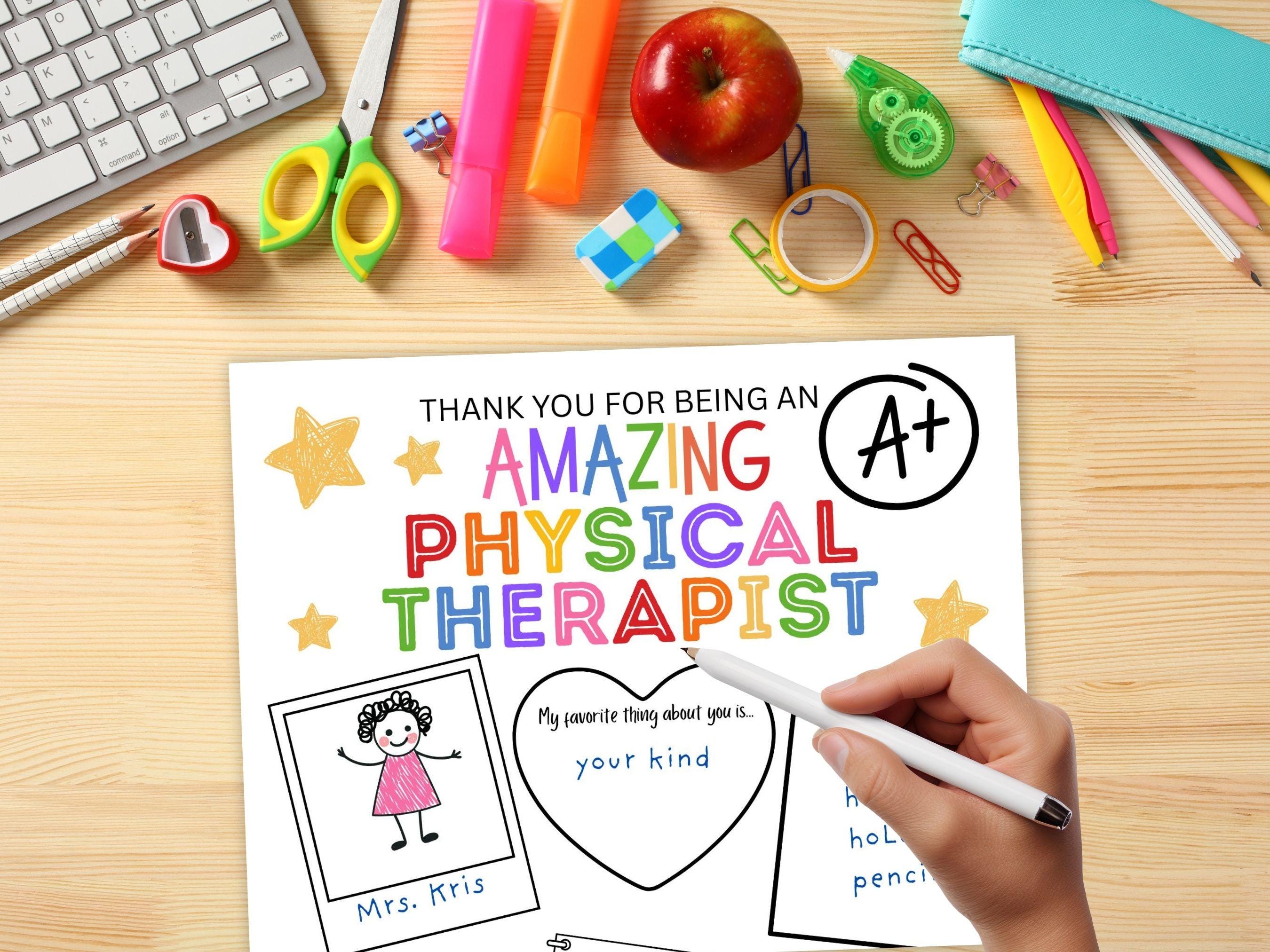 Physical Therapist Thank You, Thank You PT Card, Staff Appreciation ...