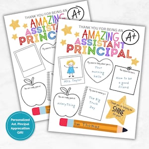 Assistant Principal Thank you, Thank you Assistant Principal Card, Staff Appreciation Gift, End of Year Printable Gift,