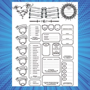 Unleash Your Inner Hero: the Best Dnd 5e Character Sheet, Dnd Player