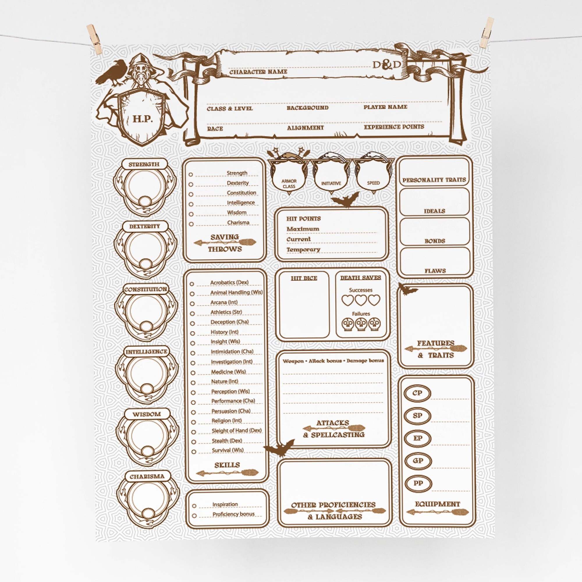 Master Your Adventure: Ultimate Dnd Character Sheet PDF - Printable ...