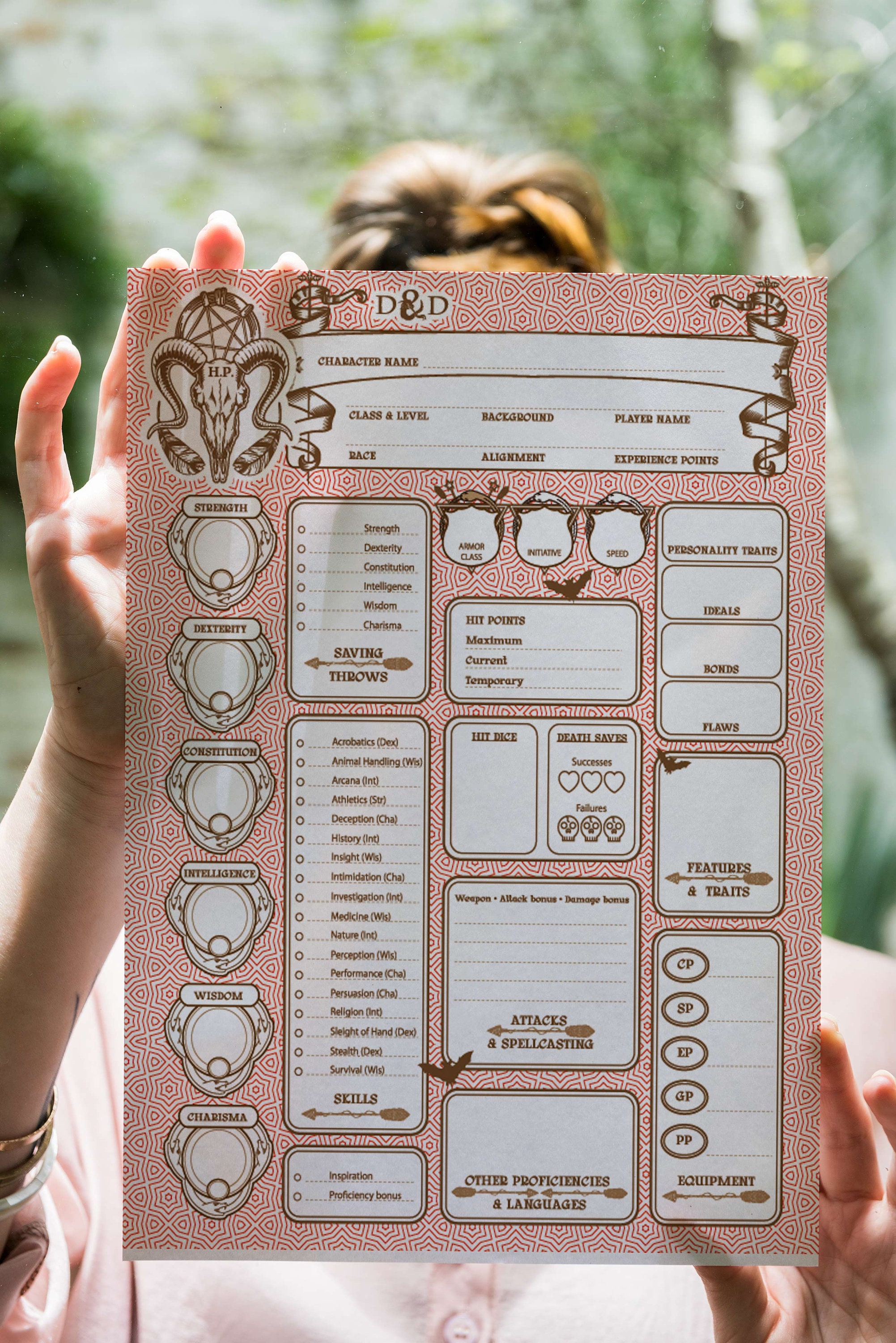 Master Your Dnd Adventure With Our Custom Character Sheet Printable and ...