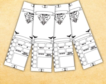 Rastreador de Iniciativa para D&D 5e em PDF, Ferramenta para Mestre Imprimível para Combates Mais Fluidos