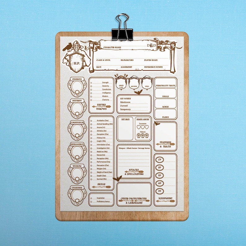 Master Your Adventure: Ultimate Dnd Character Sheet PDF - Printable ...