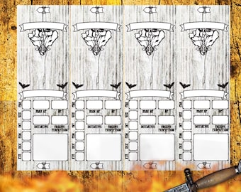 DnD 5e Initiative Tracker PDF for Dungeon Masters, Printable Combat Order Sheet for DnD RPG Sessions, Easy-to-Use DM Tool, Instant Download