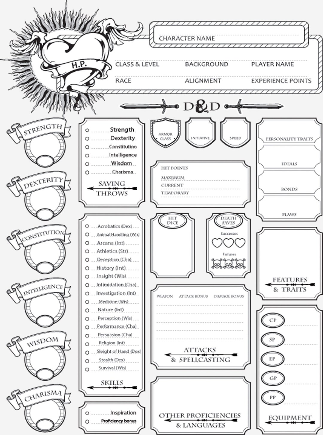 Master Your D&D Adventures With Our Ultimate 5e Character Etsy