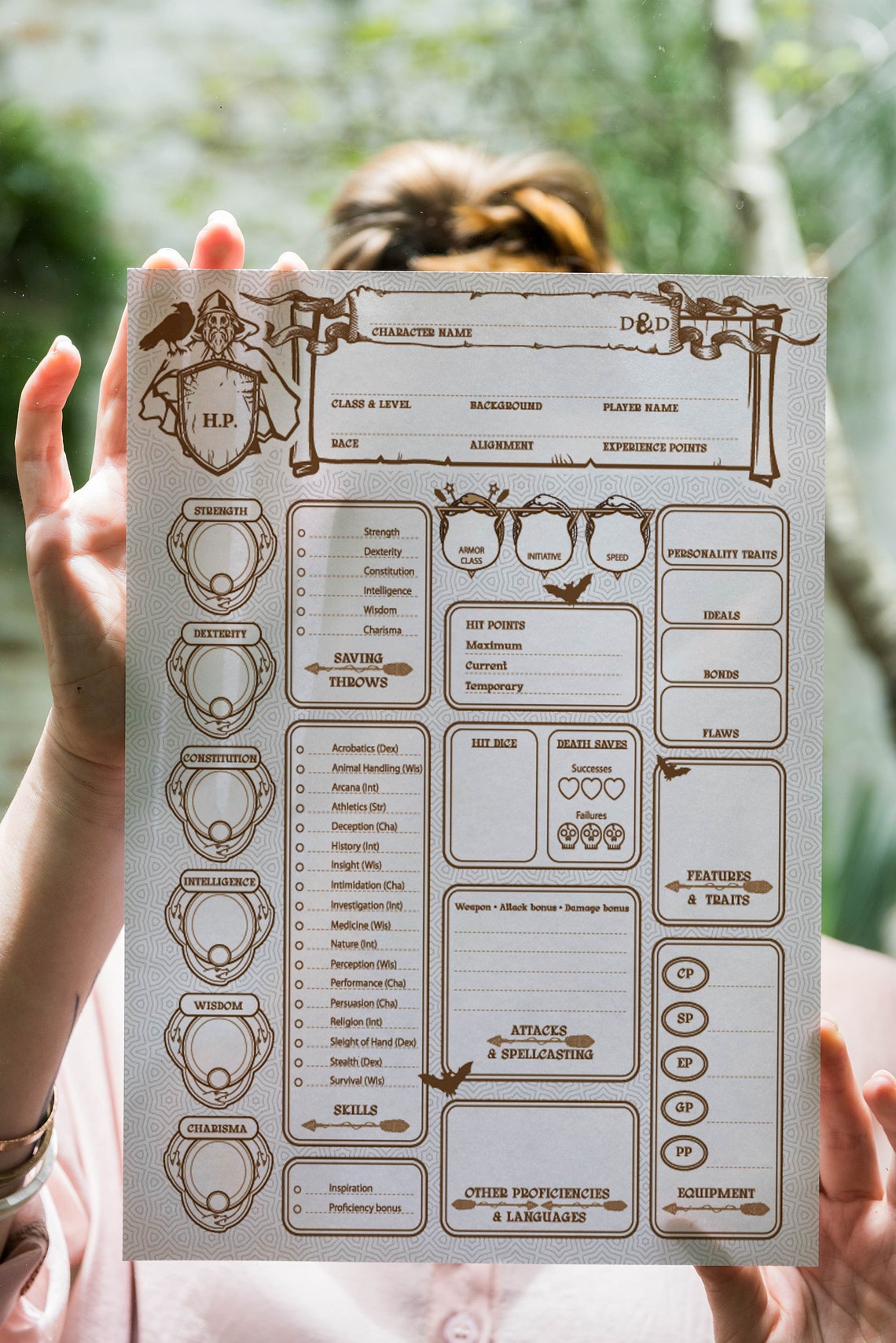 Master Your Adventure: Ultimate Dnd Character Sheet PDF Printable ...