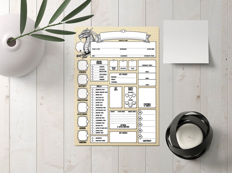 All-class Dnd 5e Character Sheet printable - Etsy