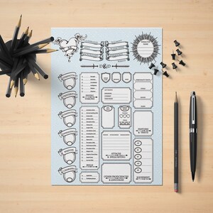 One-size-fits-all D&amp;D Character Sheet: A Sleek and Stylish Way to Track ...