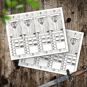 Dnd 5e Initiative Tracker Printable DM Battle Prep RPG Accessory. - Etsy